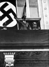Hitler & Himmler on Hotel Imperial Balcony, Vienna, April 1938